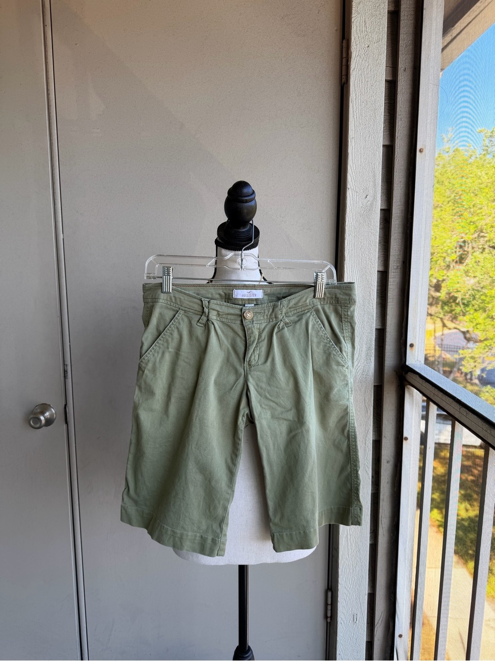 Y2K Hollister Green Women’s Capris Cotton